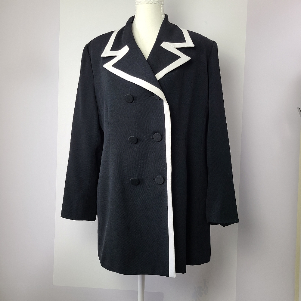 Bogato women's vintage black careerwear, office wear, contemporary blazer, sz 12